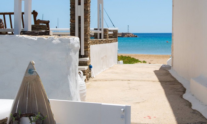 Platis Gialos Condo | Beachfront House at Miles Away Sifnos with Ocean Views