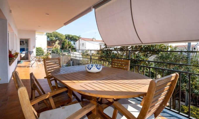 Premia de Dalt Apartment | Oceanfront Retreat: Millenium by Interhome with Spa & Kitchen