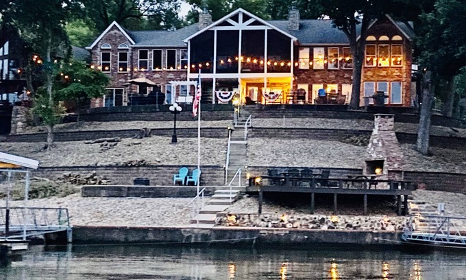 Lake of the Ozarks House | Stunning Lake View Retreat with Private Baths & Spa Access