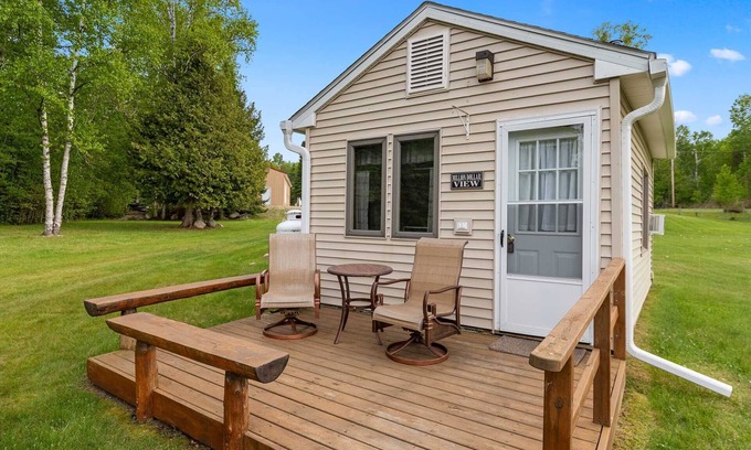 Cheboygan Cabin | Beachfront Cottage with Ocean Views & 9.8/10 Guest Rating