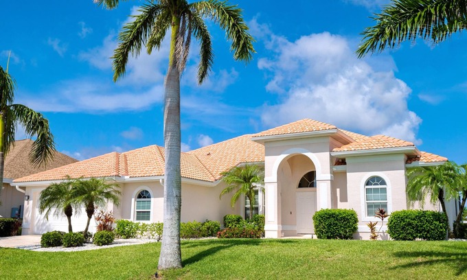 Cape Coral Villa | Unforgettable Lakefront Home with Million Dollar Views