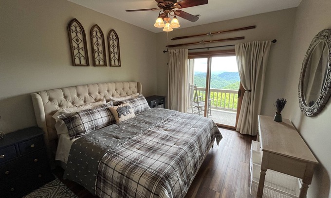 Wolf Laurel Condo | Incredible Views Steps from the Country Club & Pool Access