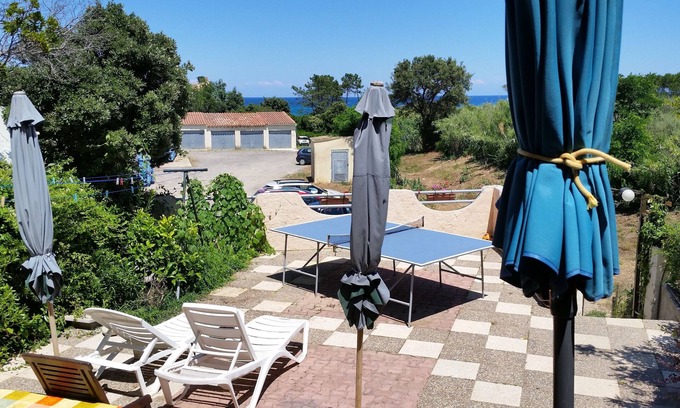 Bravone Villa | Cozy Mini Villa with Courtyard and Sea Access