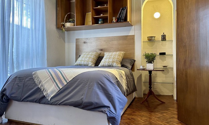 San Jeronimo Lidice Apartment | Introspective Miniloft with Private Garden in Sur CDMX