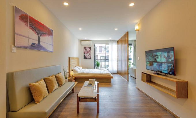 Duong To Apartment | Modern Minimalist Apartment with Pool and Spa Amenities