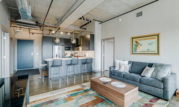 Warehouse District Apartment | Stylish Sable 85: Two Bedroom with Private Balcony