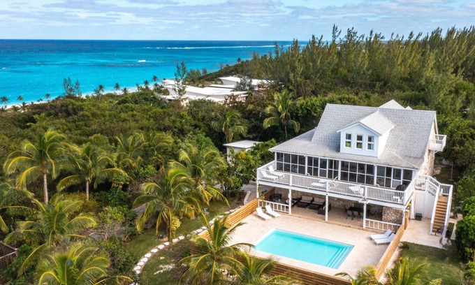 Governor's Harbour House | Mint Home with Private Pool, Game Room & Ocean Views