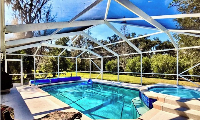 Fellowship House | Ideal Getaway: Private Pool, Spa & Dog-Friendly Retreat