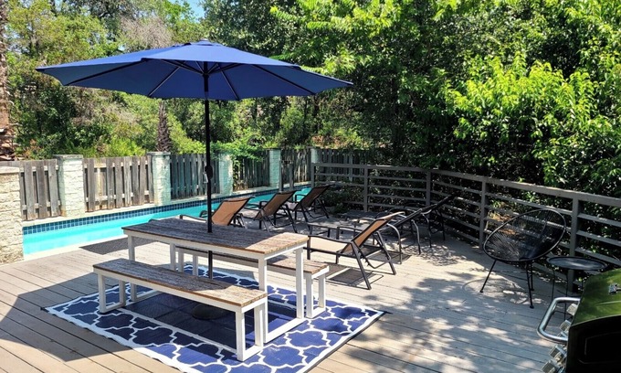 Bluffington House | Modern Elegance with Pool, Steps from Zilker Park