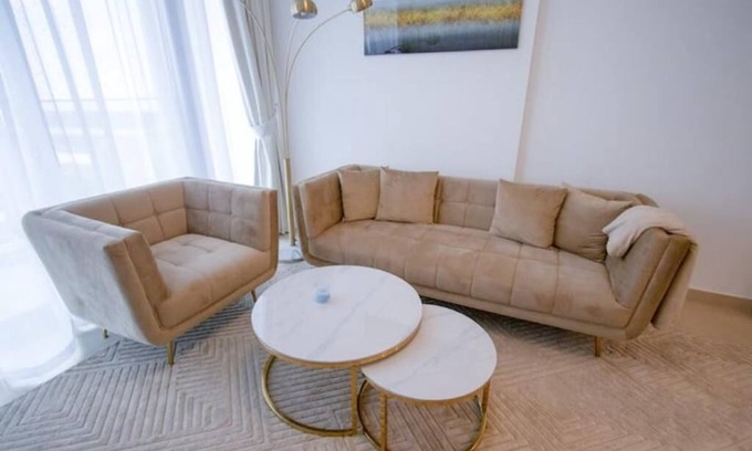 Sharjah Apartment | Urban Oasis in Downtown Aljada: A Family-Friendly Retreat