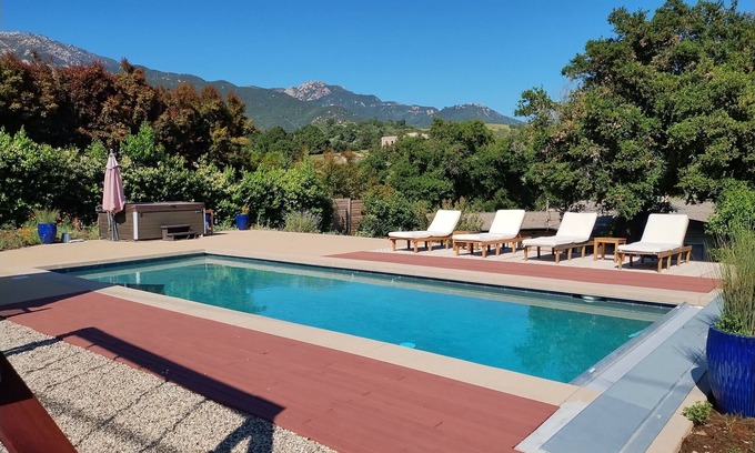 Mission Canyon House | Relax at Mission Canyon Retreat with Ocean Views & Spa