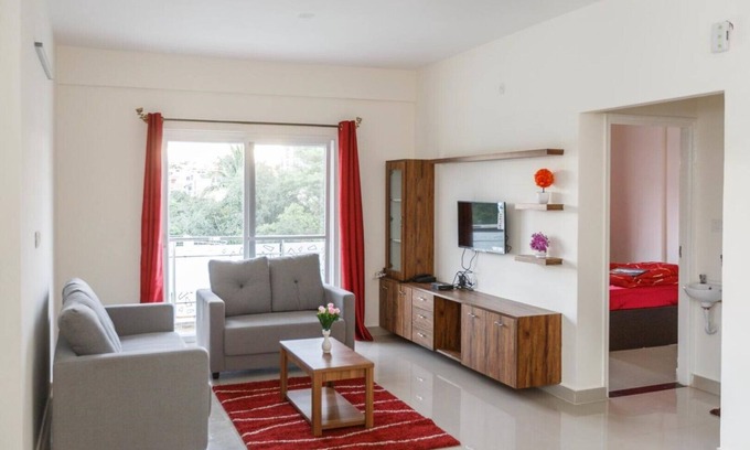 Bilekahalli Apartment | Welcoming Mistyblue Serviced Apartments with Kitchen Access