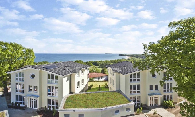 Gohren Apartment | Serene Sea View Retreat with Free Pool Access in Sellin