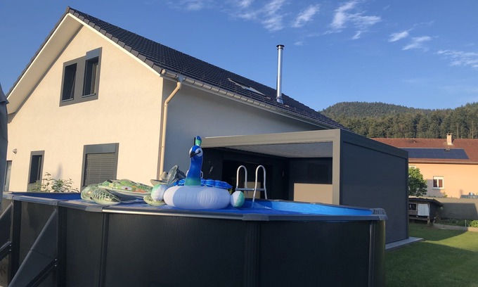 Saint-Etienne-les-Remiremont House | Serene Retreat: Modern House with Pool and Mountain Views
