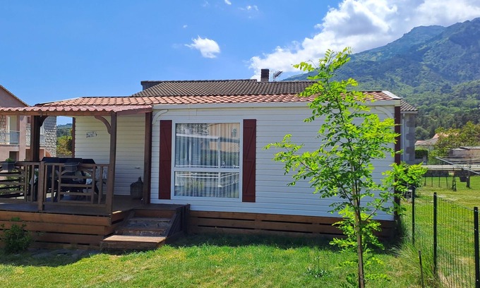 Corte House | Cozy Mobil Home Minutes from City Center in Corsican Mountains