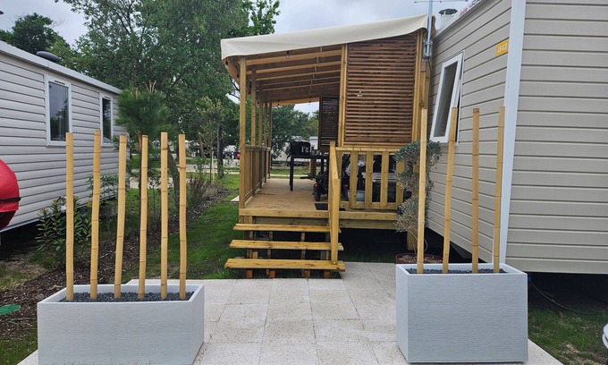 Lege-Cap-Ferret House | Mobil home 4/6 persons camping 4 stars "Les Viviers lège" cap ferret