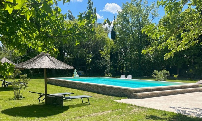Bedarrides Ski Chalet | Discover Mobile Home D'exception with Pool and Spa Retreat