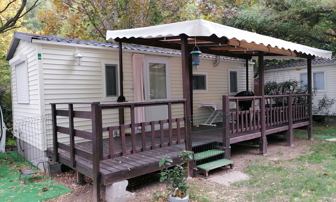 Corneilla-de-Conflent House | Comfortable Mobile Home at 3-Star Campsite with Pool