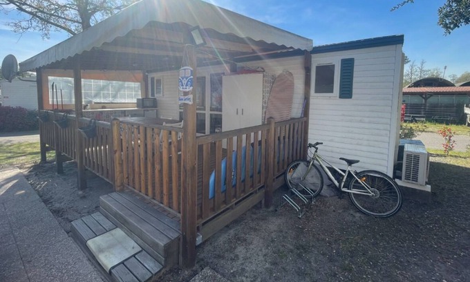 Azur House | Comfortable Mobilhome for 4-6 Near Soustons Lake