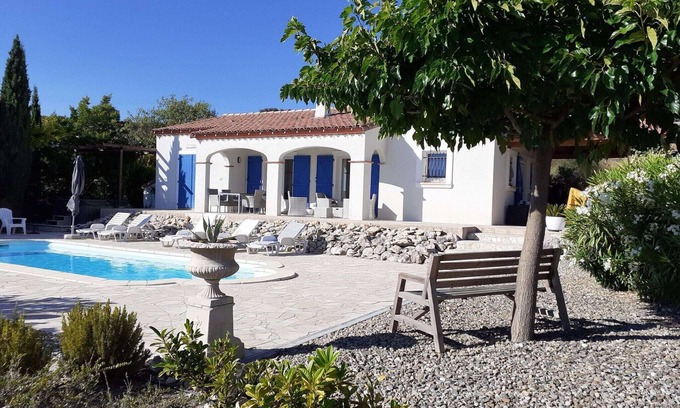 Felines-Minervois Villa | Stylish Villa in Camplong with Private Pool & Great Reviews