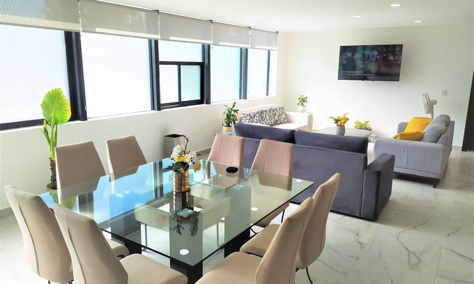 Puebla Apartment | Modern Apartment in Cholula, Perfect for Families & Work