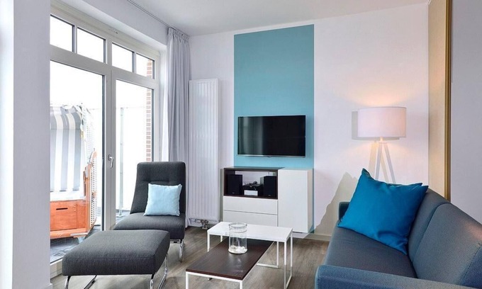 Wangerooge Apartment | Family Apartment with Ocean View and Balcony at Inselstrand