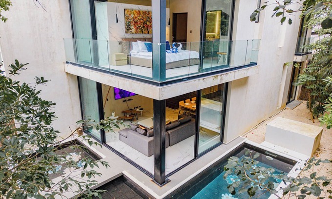 Ek Balam Village Condo | Modern 2 Level Condo Private Pool, Aldea Zama, 3 min to Tulum Beach