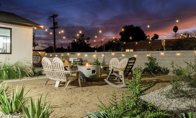 Canoga Park House | Modern 4-bedroom Hollywood Oasis with Claw Machine, Private Spa, and Ping Pong