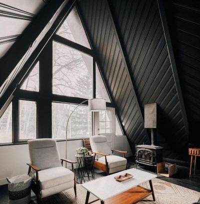 Evergreen House | Guest Rated 10/10: Modern A-Frame with Mountain Views