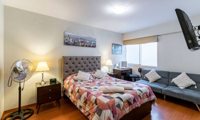 Santa Cruz Apartment | Secure and Modern Miraflores Apartment with Ocean View
