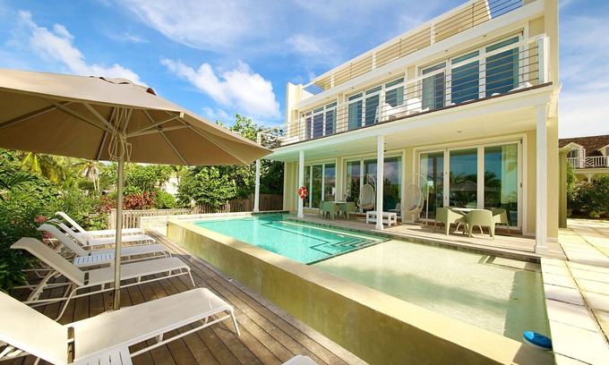 Governor's Harbour House | Modern Villa with Private Pool & Ocean Sunset Views