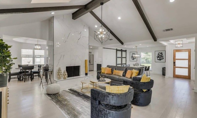 Far North Dallas House | Elegant Dallas Retreat with Private Pool & Pet-Friendly Options