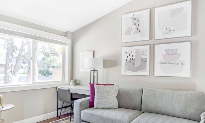 Longmont Apartment | Stylish Apartment with Kitchen in Prime Location