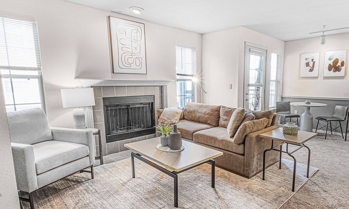 Wichita Apartment | Stylish Apartment with Kitchen in Prime Location