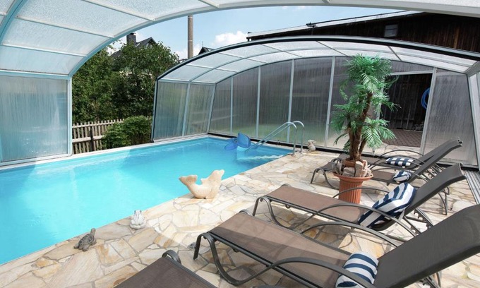 Pohla Apartment | Cozy Apartment in Saxony with Pool Near Ski Area