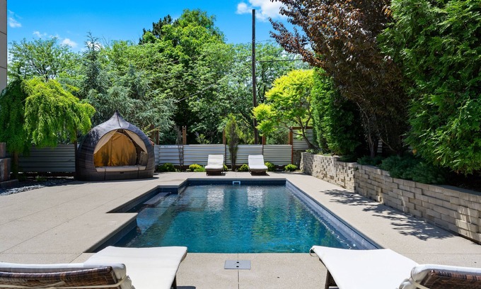 Westside North House | Stylish Poolside Retreat with Hot Tub & Pet-Friendly Options