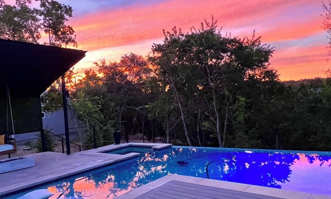 Apache Shores House | Stylish Austin Retreat with Pool, Hot Tub & Lake Access