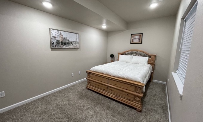 Fox Farm-College Apartment | Modern Basement Apartment with Private Yard Near Downtown