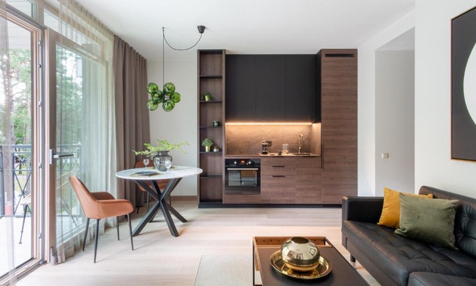 Druskininkai Apartment | Stylish City Center Boutique Apartment - 4 Star, Child Friendly