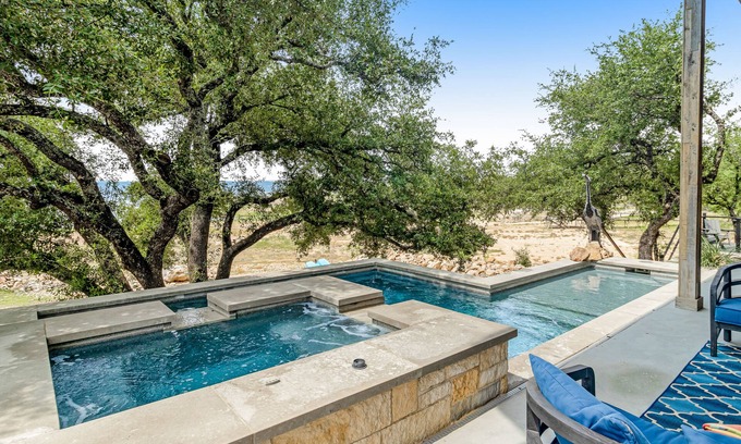 Burnet House | Pet-Friendly Retreat with Lake Views, Pool & Cozy Fireplace