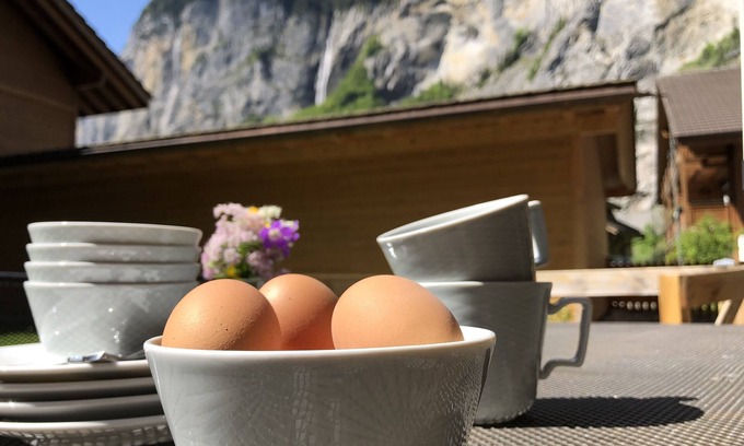 Lauterbrunnen Apartment | Unmatched Comfort with Terrace, Parking & Top Guest Ratings