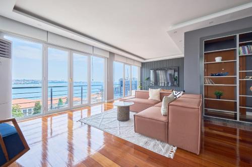 Kabatas Apartment | Elegant Duplex with Bosphorus View and Private Terrace