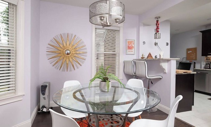Everett House | Stylish Duplex Home Near Boston with Free Parking & Yard