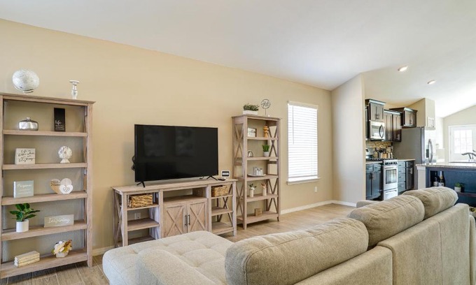 Biggs Field House | Discover a Modern El Paso Getaway with Patio and Backyard