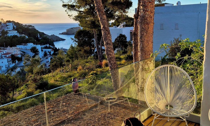 Cala Vadella Apartment | Ocean View Retreat: 9.6/10 Rated with Beachfront Amenities