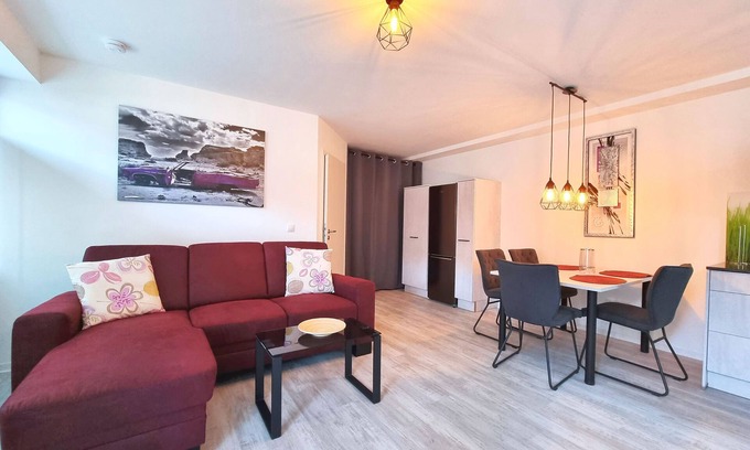 Volkach Apartment | Modern Vacation Apartment with Terrace for Up to 4 Guests