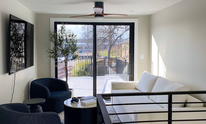 Cherrywood House | Modern gem with private heated pool, patio, streaming, AC, & W/D