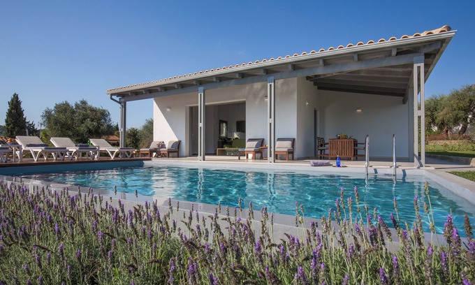 Dassia Villa | Modern Guest House with Private Pool & Beach Views