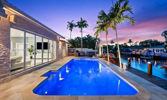 Pompano Isles House | Modern Oasis with Heated Pool & Intercostal Views