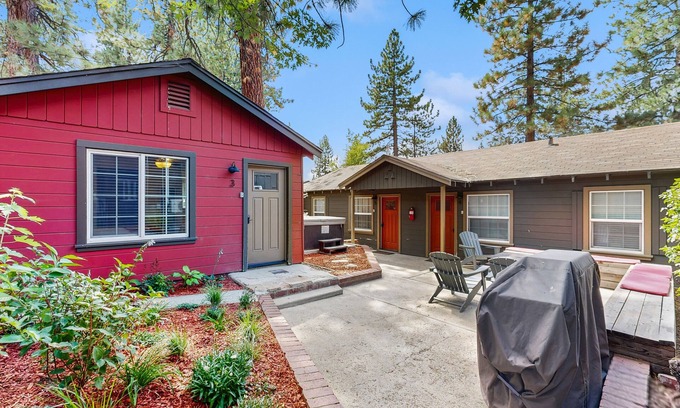 Lakeside Park Cabin | Cozy Retreat with Hot Tub, Firepit & Steps to the Beach